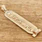 Sterling silver Personalized Cartouche Pendant Your Name Converted into Ancient Egyptian HieroglyphicIn or Arabic Or English