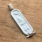 Egyptian Sterling Silver Framed Cartouche Necklace ,WORLD WIDE Express Shipping,
