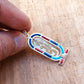 Egyptian Colored Inlaid Sterling Silver Cartouche Pendant Necklace Get Your Name or Numbers Personalized