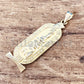 Egyptian Customized Nefertiti Cartouche Personalized 18K Solid Gold Cartouche Necklace WORLD WIDE Express Shipping