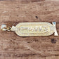 Egyptian Customized Nefertiti Cartouche Personalized 18K Solid Gold Cartouche Necklace WORLD WIDE Express Shipping