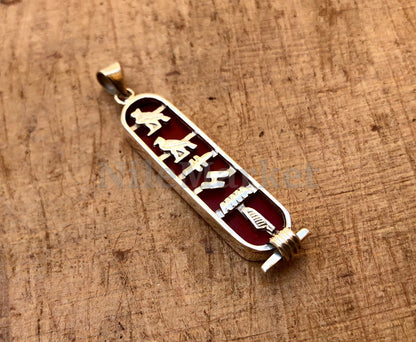 Egyptian Multi Background Skins Open Work Personalized Sterling Silver Cartouche , WORLD WIDE Express Shipping