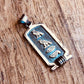 Customized Wide Egyptian Personalized Sterling Silver Ankh Cartouche Pendant Charm , WORLD WIDE Express Shipping