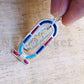 Egyptian Personalized Name Sterling Silver Enameled Dangled Cartouche Pendant Necklace WORLD WIDE Express Shipping