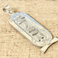 Egyptian Personalized Sterling Silver Cartouche With Eye Of Horus And Scarab oN Charm ,WORLD WIDE Express Shipping