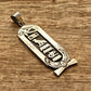 Egyptian Personalized Sterling Silver Cartouche With Eye Of Horus And Scarab oN Charm ,WORLD WIDE Express Shipping