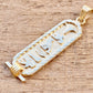 Personalized Gold Plated Silver Cartouche Pendant Your Name Converted into Ancient Egyptian Hieroglyphic language, Gold Cartouche Jewelry.