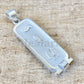 Egyptian Personalized Thick Ankh Sterling Silver Nameplate Cartouche Pendant , WORLD WIDE Express Shipping,