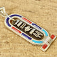Egyptian Colored Inlaid Sterling Silver Cartouche Pendant Necklace Get Your Name or Numbers Personalized