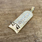 Egyptian Customized Eye Of Horus  Cartouche With  9K Solid Gold Frame And Letters,WORLD WIDE Express Shipping