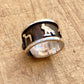 Egyptian Personalized Sterling Silver Cartouche Ring ,Your Name Handcrafted in Hieroglyphic Or English Or Arabic