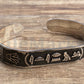 Egypt Wide Personalized Solid Silver Cartouche Cuff Bangle Bracelet Cartouche  - personalize cartouche -Cartouche Name Plate Bracelet