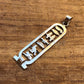 Personalised Cartouche Name Open Work Sterling Silver Personalized Cartouche Pendant Up 9 Characters