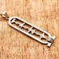 Personalised Cartouche Name Open Work Sterling Silver Personalized Cartouche Pendant Up 9 Characters