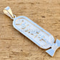 Egyptian Winged Customized Name Isis Sterling Silver Personalized Cartouche Pendant Charm 7 letters