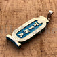 Egyptian Personalized Sterling Silver Cartouche Pendant necklace With Lotus On cartouche name -custom cartouche  - hieroglyph personalize