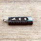 Egyptian Personalized Name Ebony Wide Sterling Silver Cartouche Charm , WORLD WIDE Express Shipping,