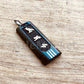 Egyptian Personalized Name Ebony Wide Sterling Silver Cartouche Charm , WORLD WIDE Express Shipping,