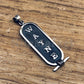 Egyptian Wide Opal Personalized Sterling Silver Cartouche Pendant Charm, WORLD WIDE Express Shipping.