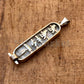 Egyptian Multi Background Skins Open Work Personalized Sterling Silver Cartouche , WORLD WIDE Express Shipping