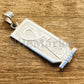Customized Egyptian Personalized Sterling Silver Ankh Cartouche Pendant