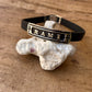 Egyptian Personalized Solid Silver Cartouche In Leather Bracelet ,  WORLD WIDE Express Shipping