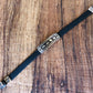 Egyptian Personalized Solid Silver Cartouche In Leather Bracelet ,  WORLD WIDE Express Shipping