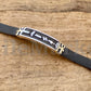 Egyptian personalize cartouche Ankh Life Key Personalized Name Sterling Silver Cartouche In Leather Bracelet , cartouche personalize