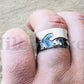 Egyptian Personalized Sterling Silver Name 2Cartouche Ring Band Express Shipping World Wide