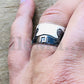 Egyptian Personalized Sterling Silver Name 2Cartouche Ring Band Express Shipping World Wide