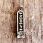 Egyptian Personalized Name Nameplate Dark Ebony Eye Of Horus Sterling Silver Cartouche Charm Pendant  , WORLD WIDE Express Shipping,