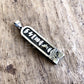 Egyptian Personalized Name Nameplate Dark Ebony Eye Of Horus Sterling Silver Cartouche Charm Pendant  , WORLD WIDE Express Shipping,