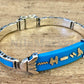 Put your name on Egyptian Custom Sterling Silver Lotus Personalized Cartouche Blue Inlaid Cuff Links Bracelet , WORLD WIDE Express Shipping