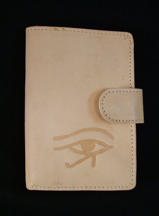 Egyptian Hand Made Genuine Leather Eye of Horus Women's Wallet Purse