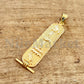 Egyptian Personalized 18k Solid Gold Customized 18K Gold Laser cut Cartouche Up To 9 Letters
