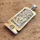 Wide Egyptian Framed Thick Name Personalized Sterling Silver Cartouche , WORLD WIDE Express Shipping