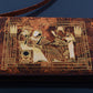 Egyptian Handcrafted Genuine Leather Royal Pharaoh Scene Purse