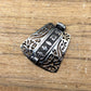 Egyptian Customized Wide Lotus And Scarab Sterling Silver Name Cartouche Charm, WORLD WIDE Express Shipping.