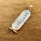 Egyptian Wide Sterling Silver Cartouche With Hieroglyphics On The Back Nameplate Pendant Your Name in Hieroglyphic Or English Or Arabic