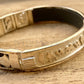 Egyptian Customized Sterling Silver Lotus Cartouche Cuff Bracelet Winged Scarab Lotus
