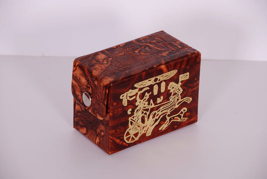 Egypt Genuine Leather Unique Egyptian Handmade Genuine Leather Pharaoh Ramses Playing Cards Set -2 Sets
