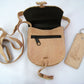 Egyptian Genuine Camel Leather Tutankhmun Cell Side Carry Case & Key Chain Set