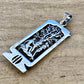 Wide Egyptian Framed Thick Name Personalized Sterling Silver Cartouche , WORLD WIDE Express Shipping