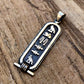 Egyptian Framed Sterling Silver Personalized Name Necklace Cartouche Pendant Charm