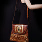 Big Egyptian Hand Made Genuine Leather Nefertiti Scene Genuine Leather Purse
