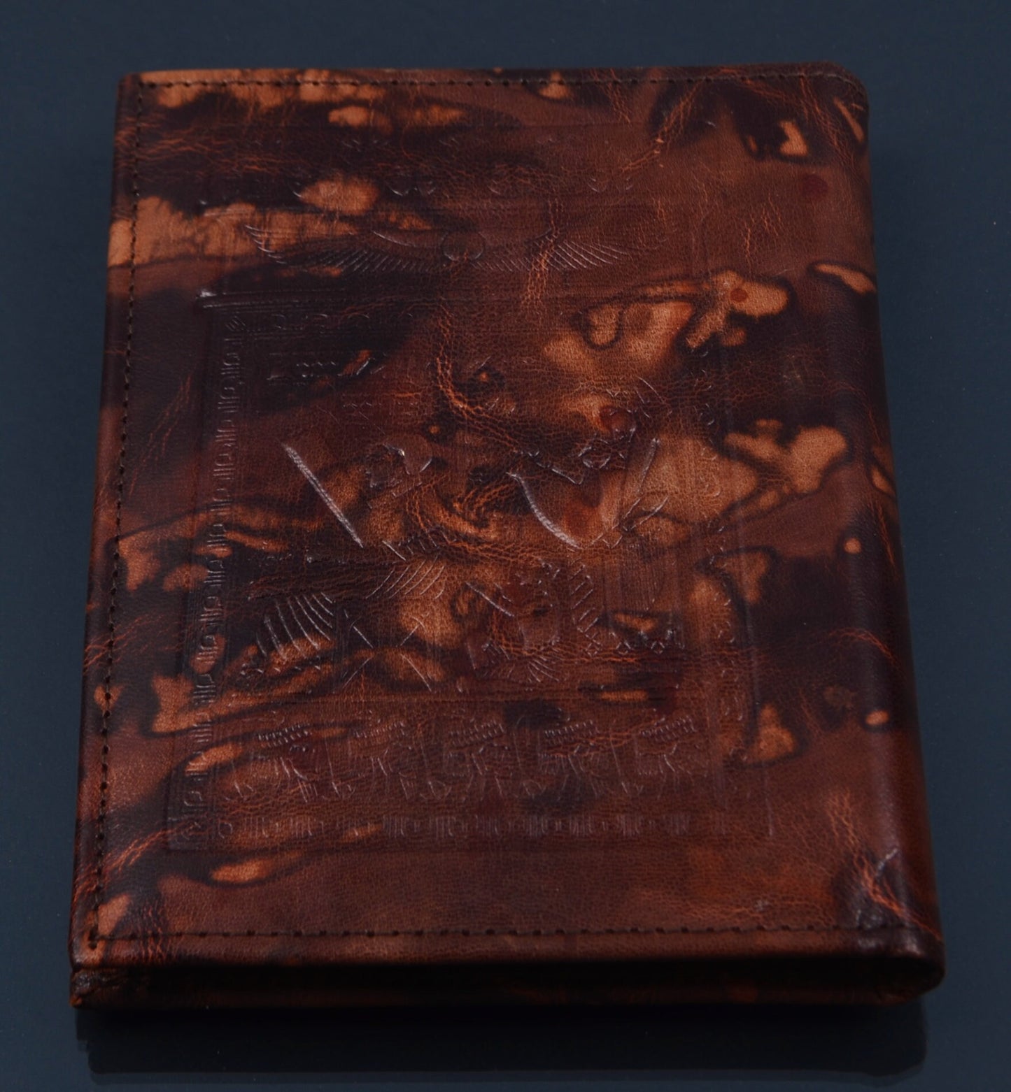Large Egyptian Hand Made  Genuine Leather Phonebook Organizer Of Horus