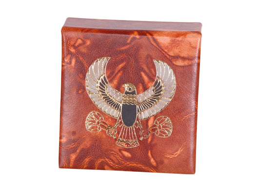 Unique Egyptian Genuine hand Made Leather Desk Note Pad Phone Messages