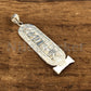 Egyptian Winged Scarab Sterling Silver Personalized Name Cartouche Pendant Charm Necklace ,WORLD WIDE Express Shipping ,