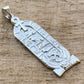 Customized Egyptian Personalized Sterling Silver Ankh And Winged Scarab Cartouche Pendant Nameplate Charm , WORLD WIDE Express Shipping