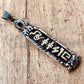 Egyptian Personalized Nameplate Ankh Sterling Silver Cartouche Charm , WORLD WIDE Express Shipping